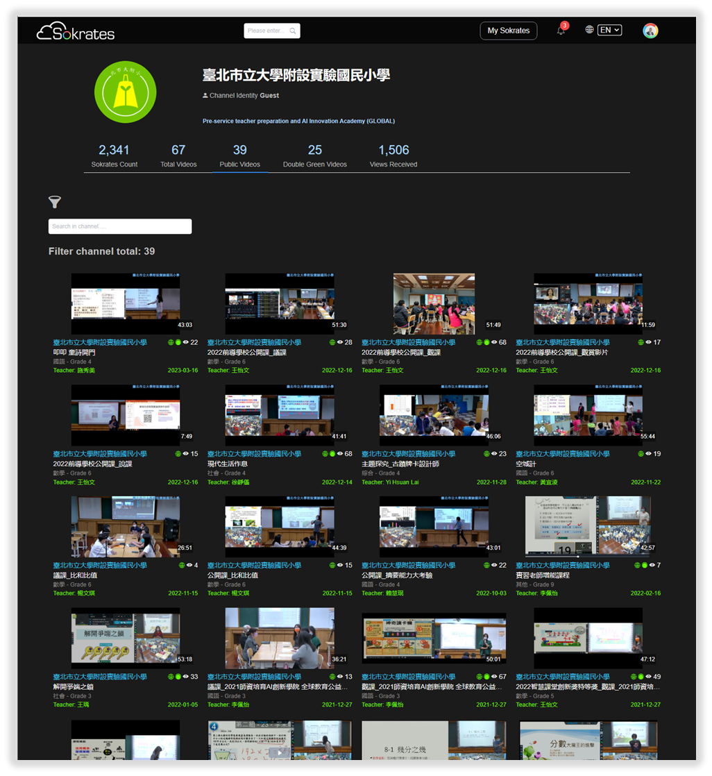 ESUT's PLC and lesson examples of smart lesson study channel
